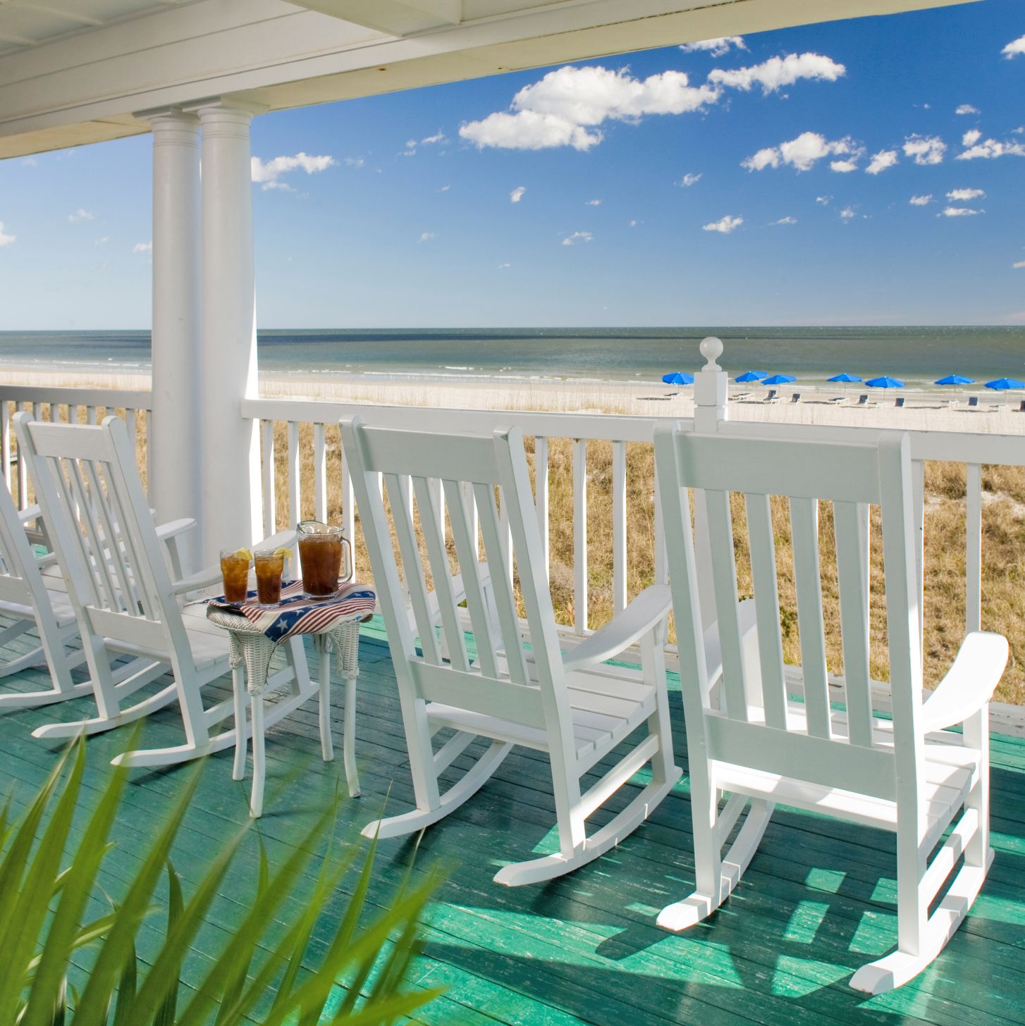 Der Ausblick der Elizabeth Pointe Lodge auf Amelia Island