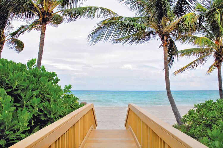 Blick auf den Strand