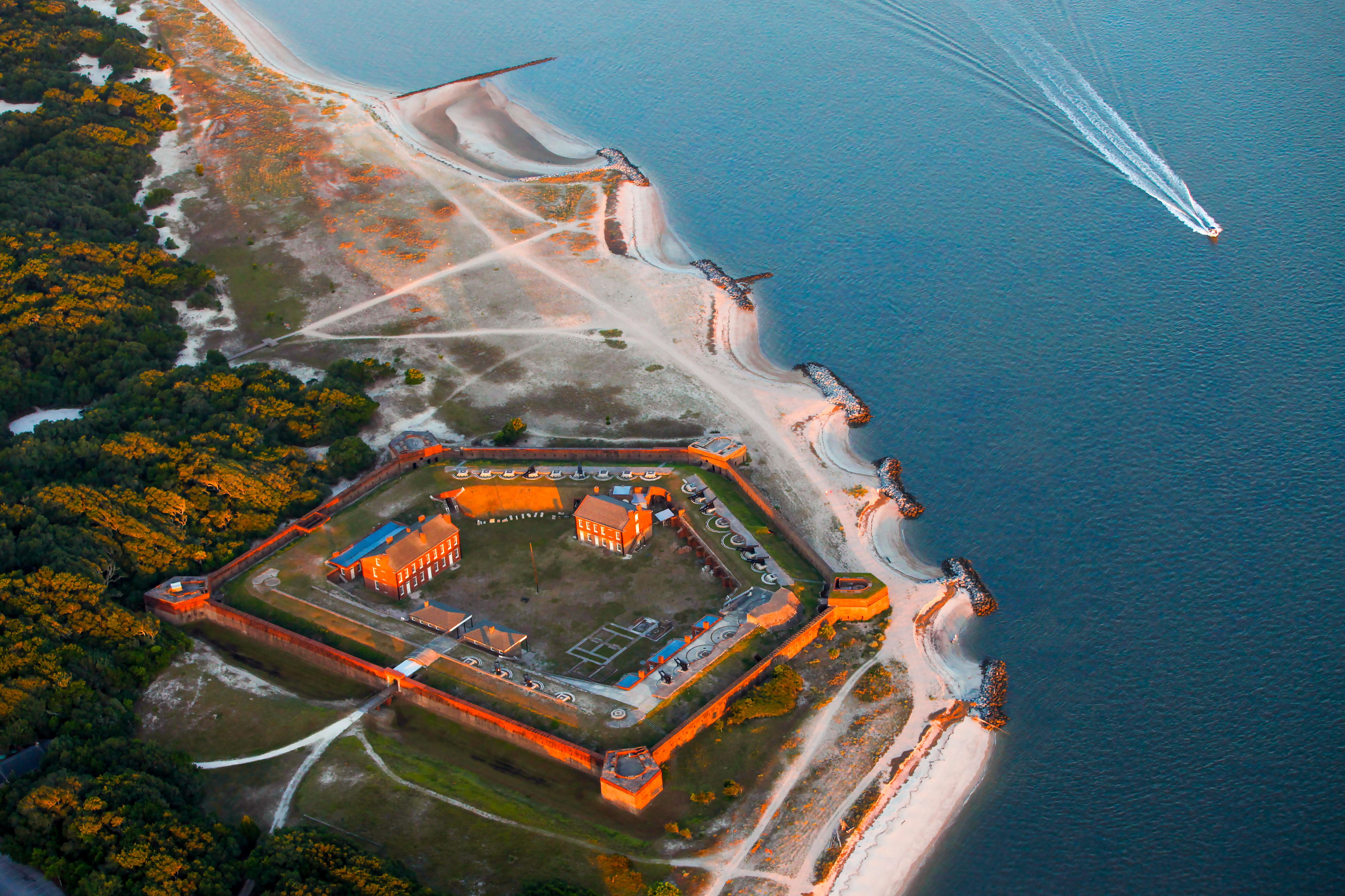 Fort Caroline in Jacksonville von oben