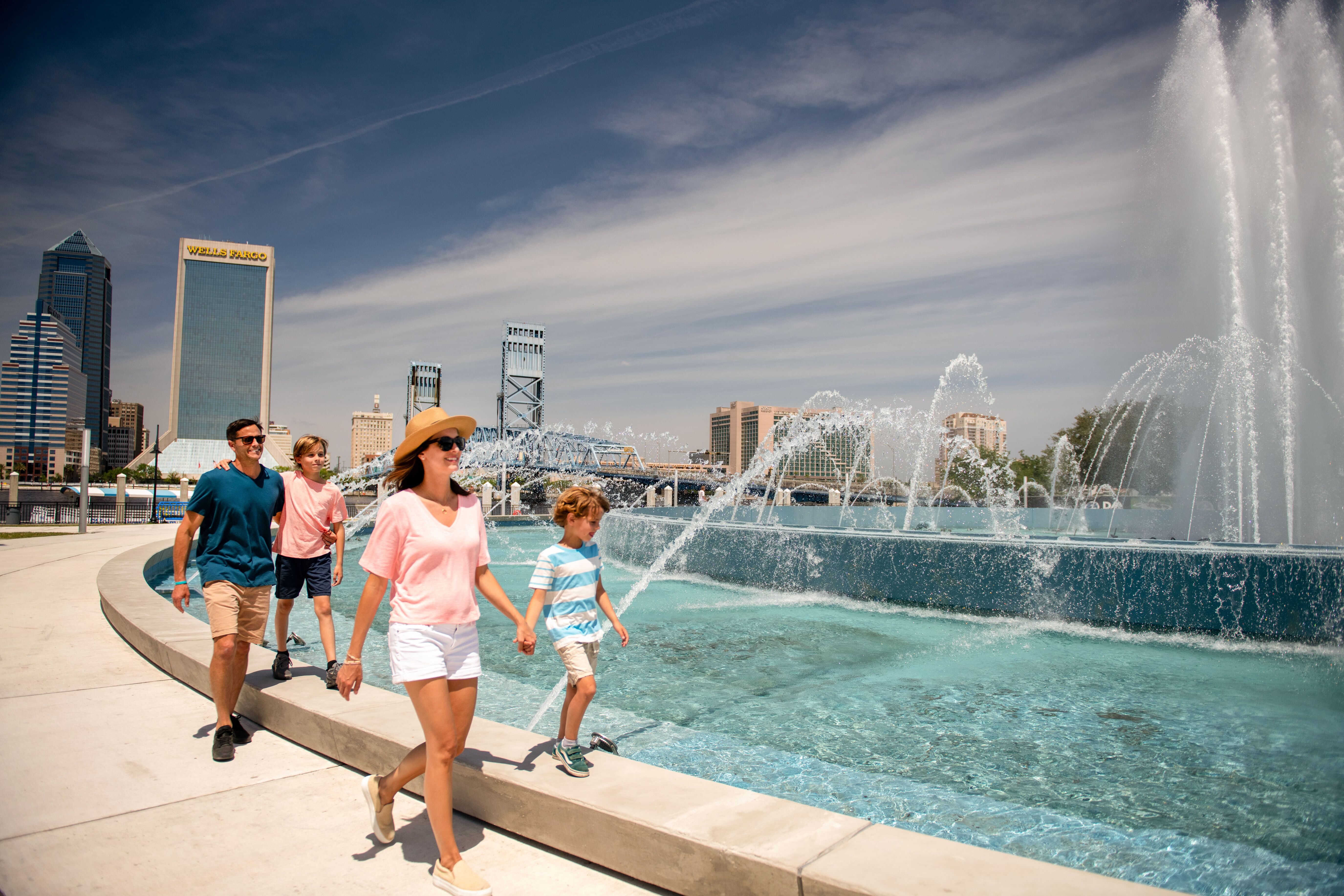 Atemberaubender Friendship Fountain in Jacksonville