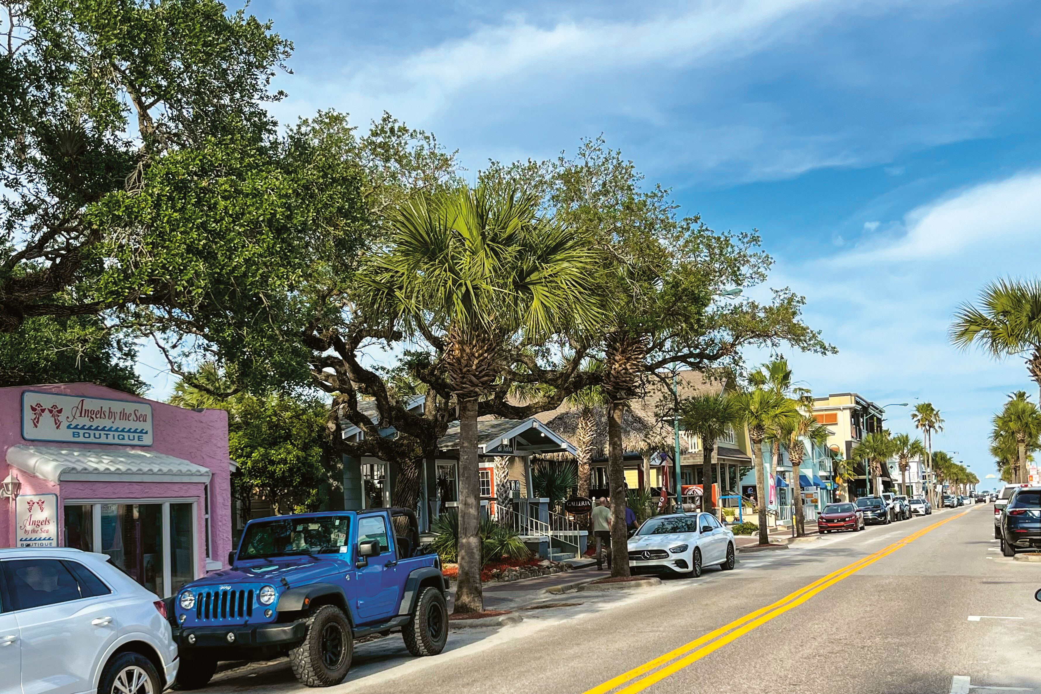 Die Flagler Street in New Smyrna Beach
