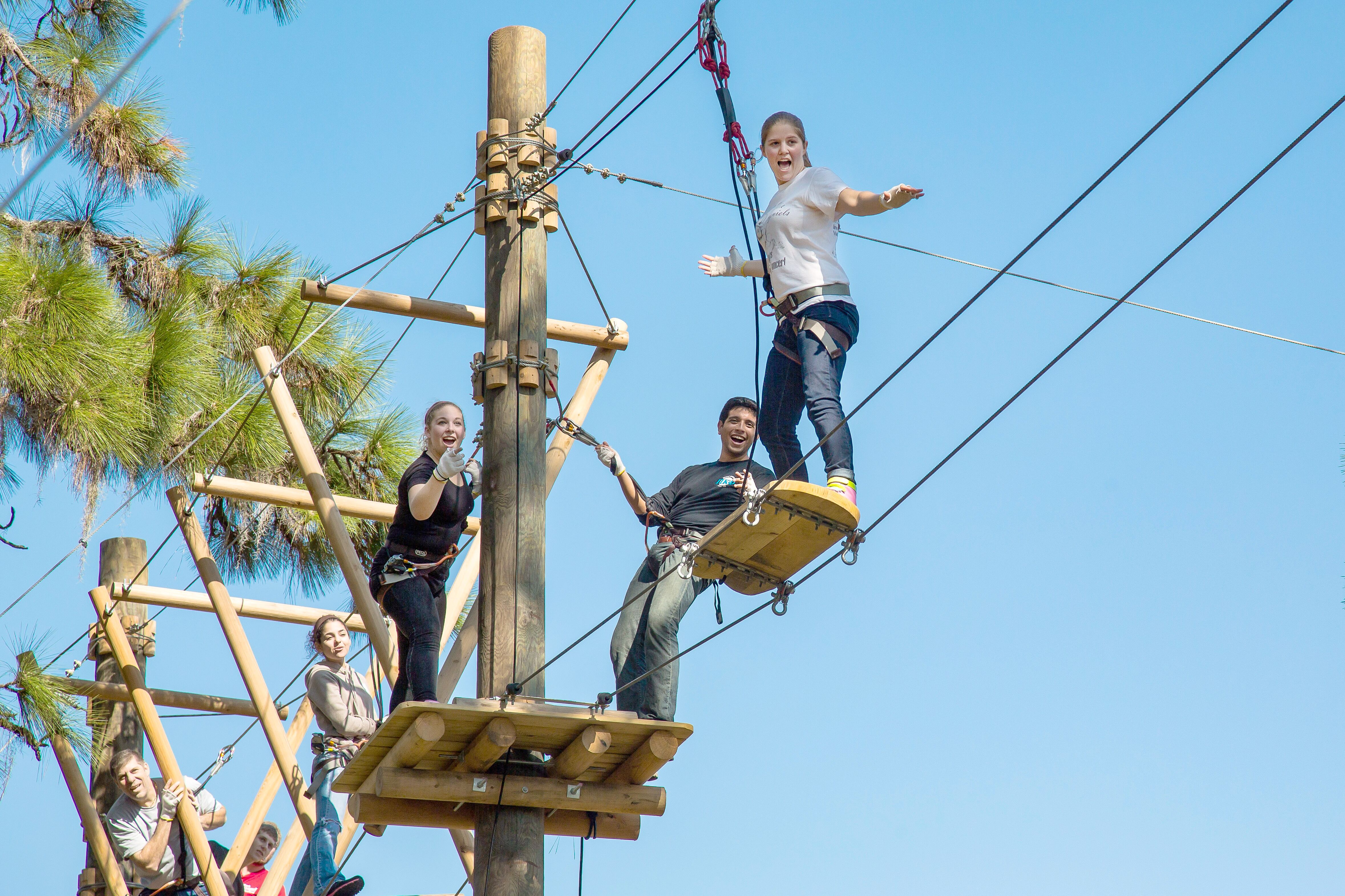 KletterspaÃŸ im Tree Umph Adventure Park in Bradenton, Florida