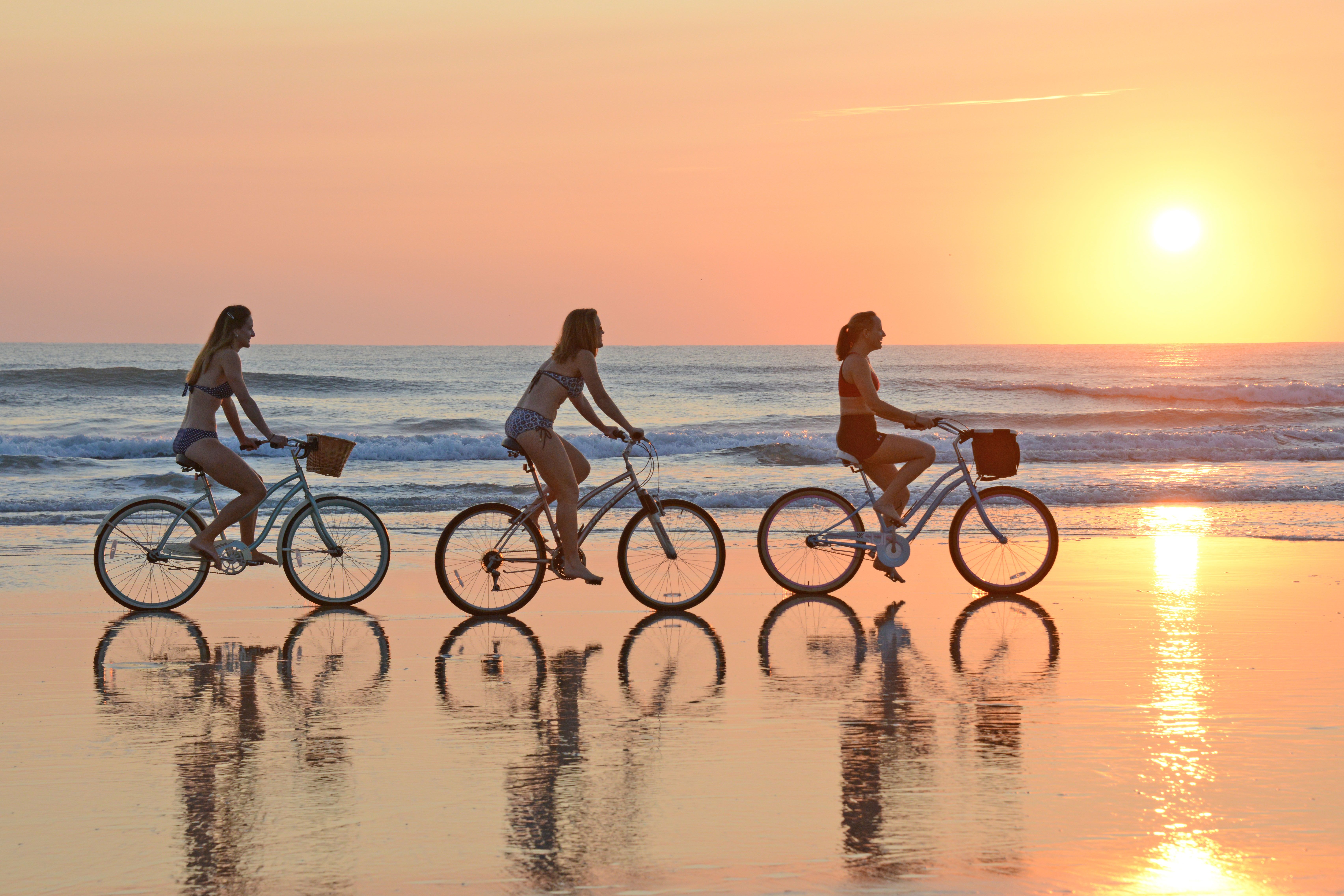 Freunde am Daytona Beach in Florida