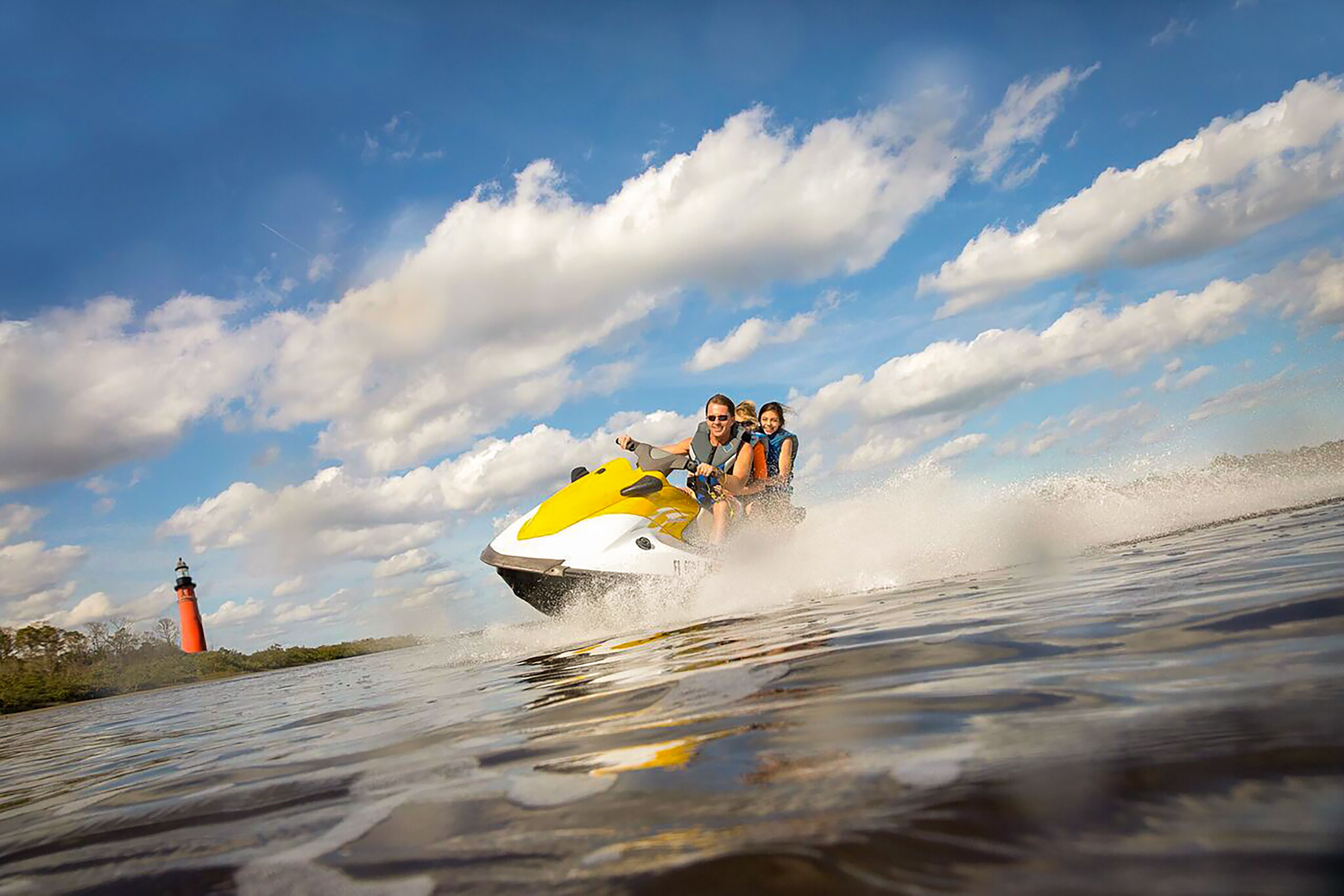 Jetski fahren am Daytona Beach in Florida