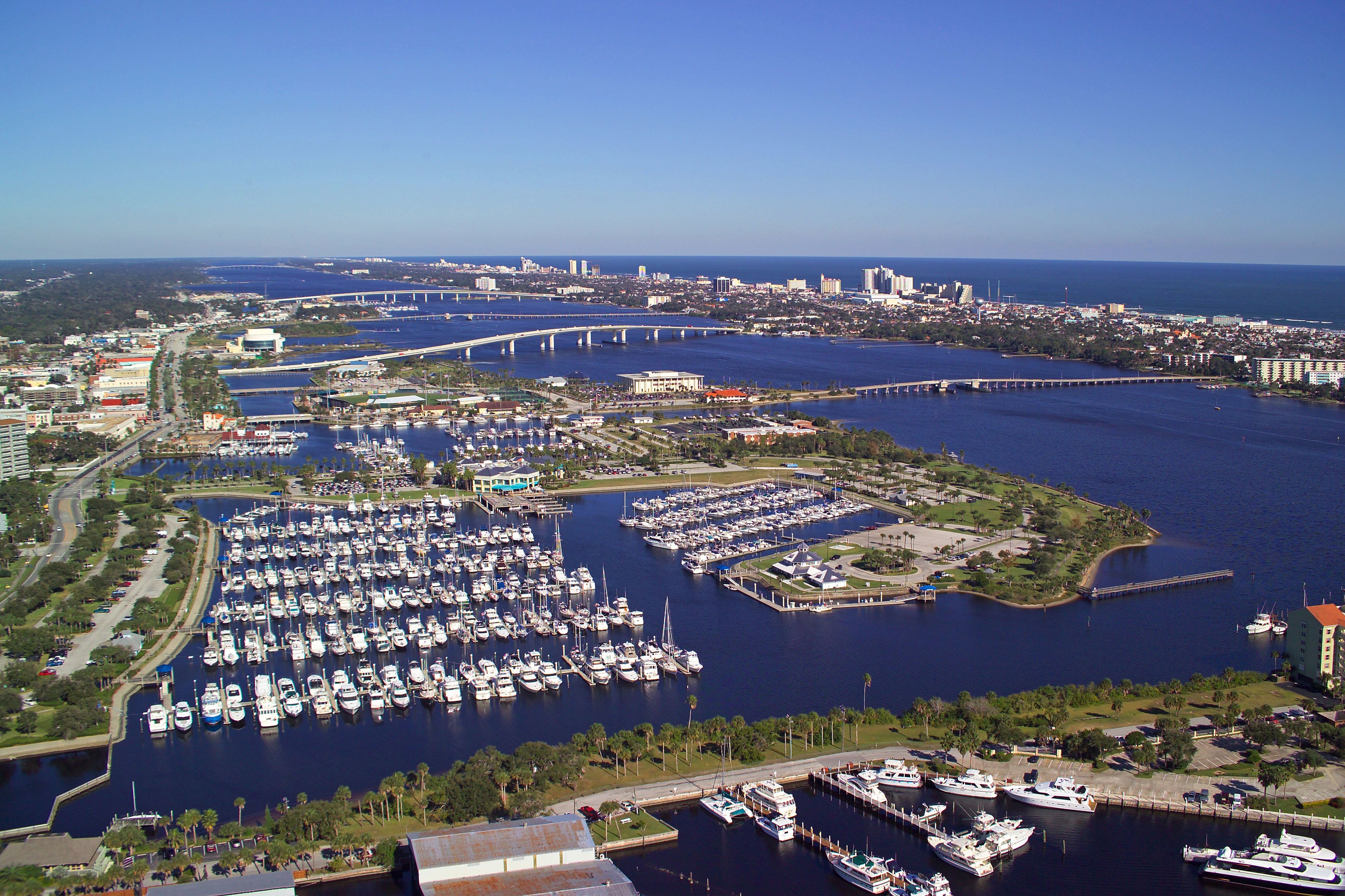 Blick auf den Halifax River in Florida