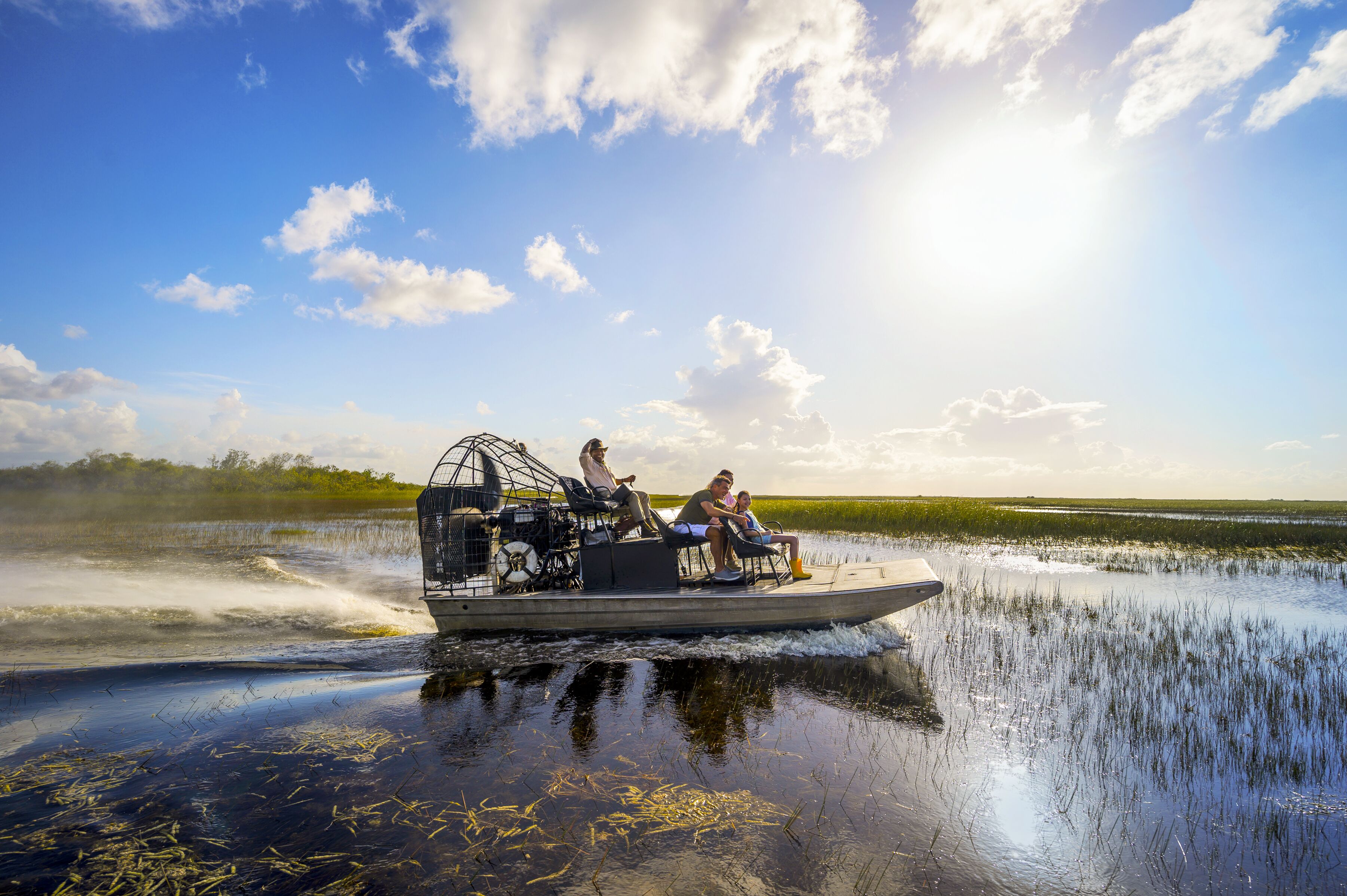 Mit der Familie auf einer Airboat Tour die Everglades erkunden