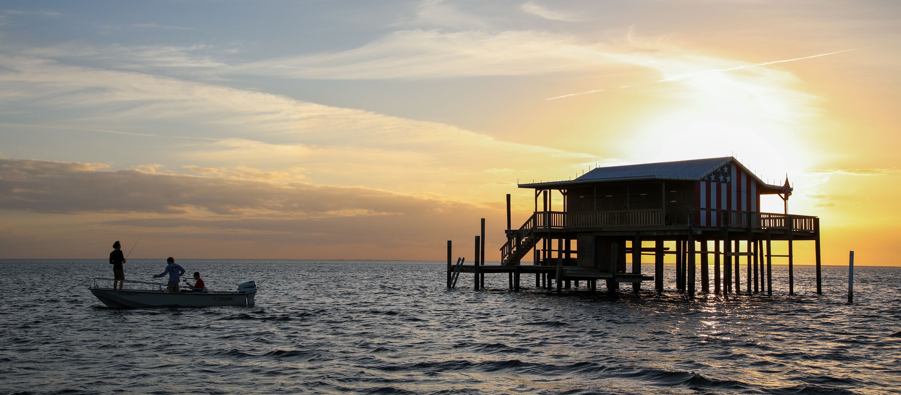 Atemberaubender Sonnenuntergang über Floridas Sports Coast