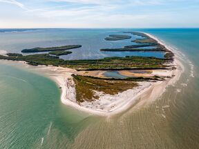 Wunderschöne Luftaufnahme auf das Anclote Key Island