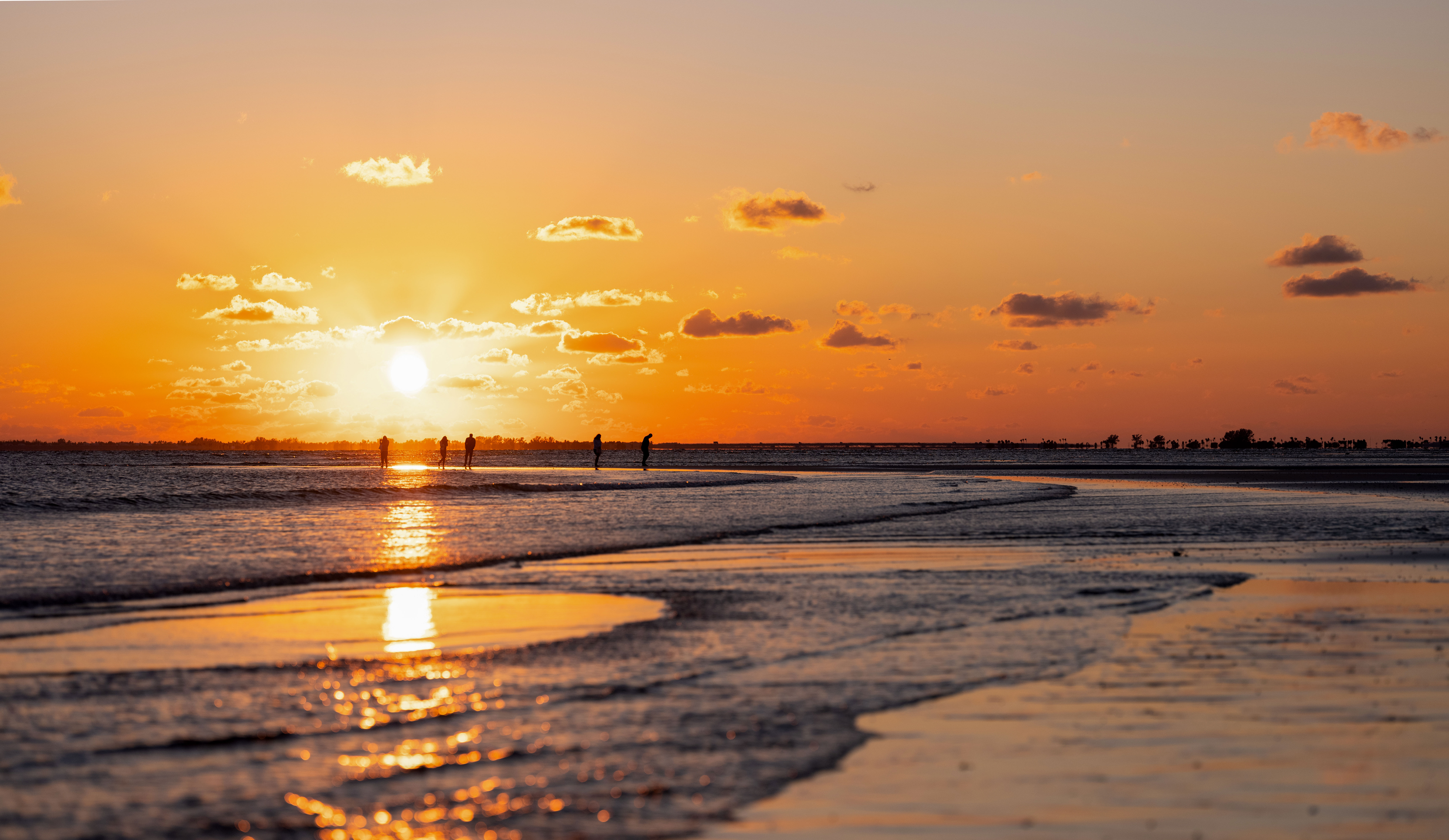 Sonnenuntergang am Bunche Beach