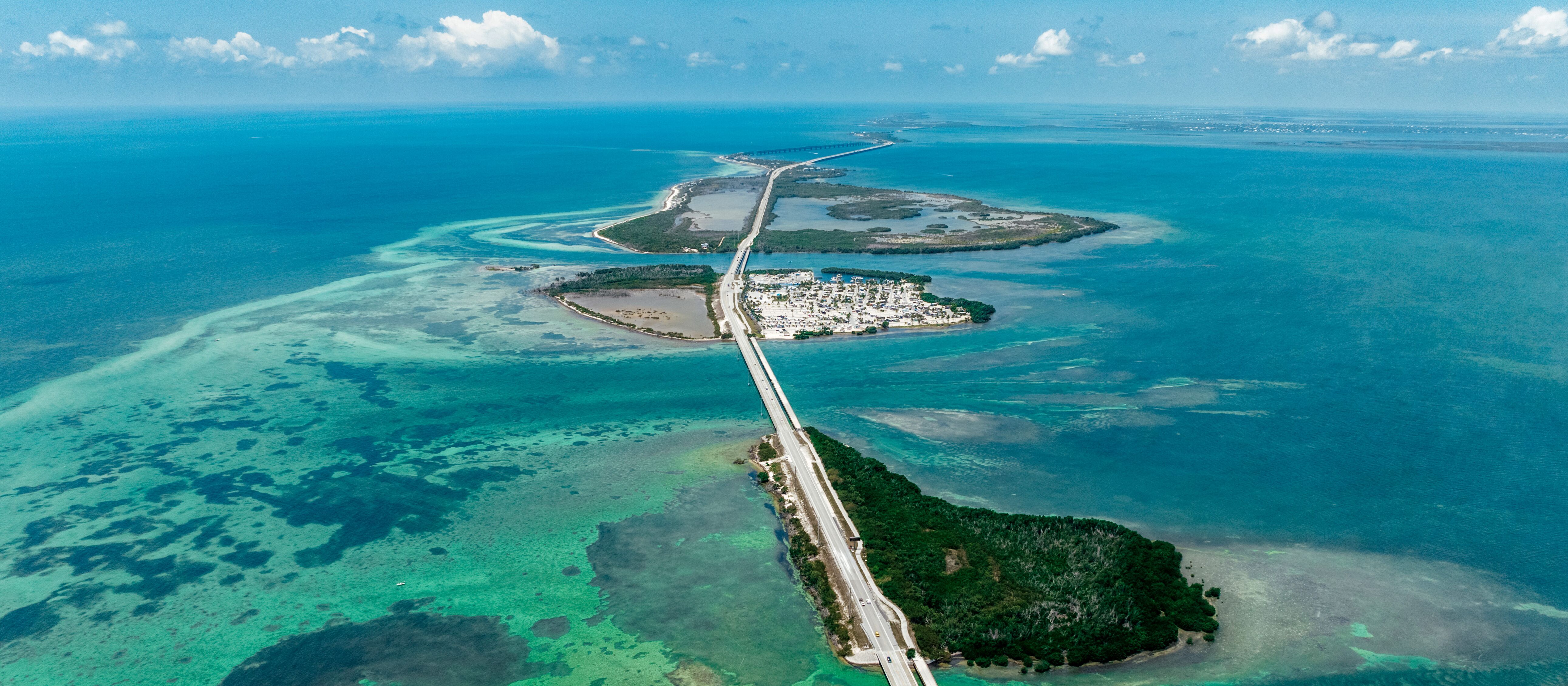 Luftaufnahme des Bahia Honda State Park
