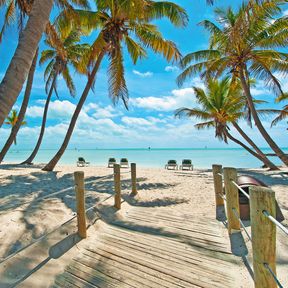 Am Strand von Key West