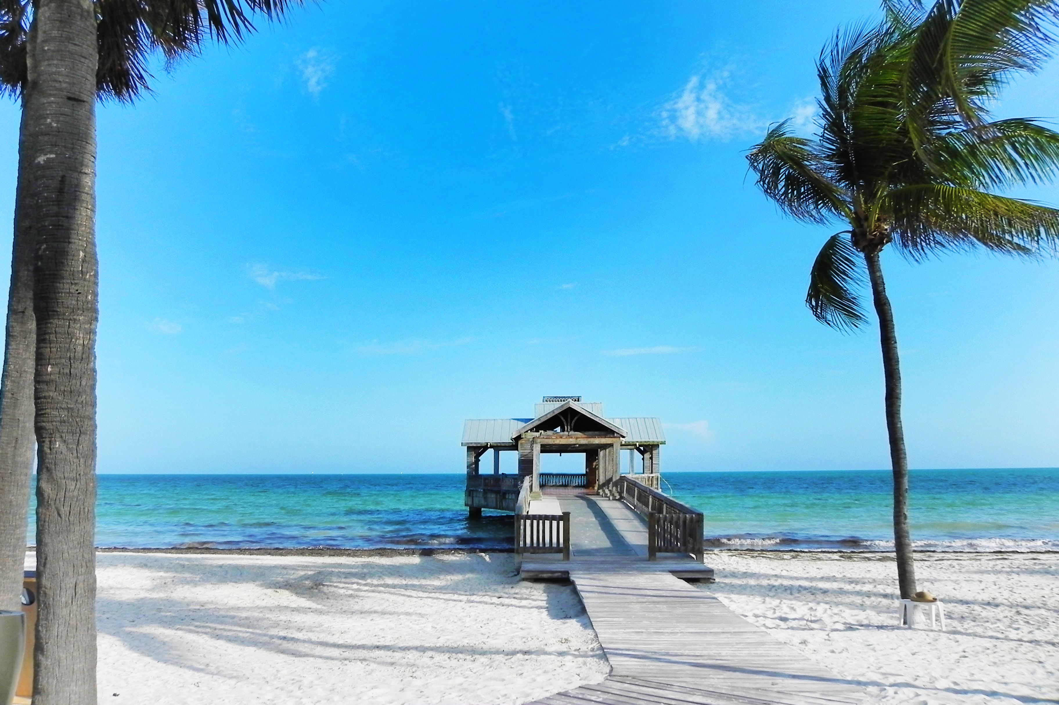 BrÃ¼cke am Strand auf Key West, Florida