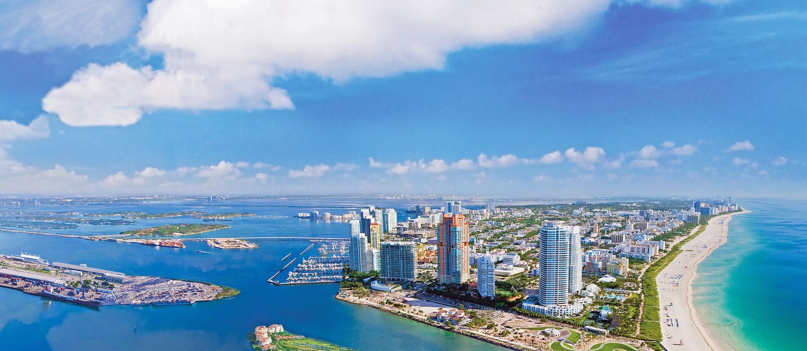 Panoramaansicht von Miami