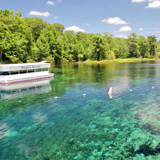 Ausflugsboot auf dem Wakulla River