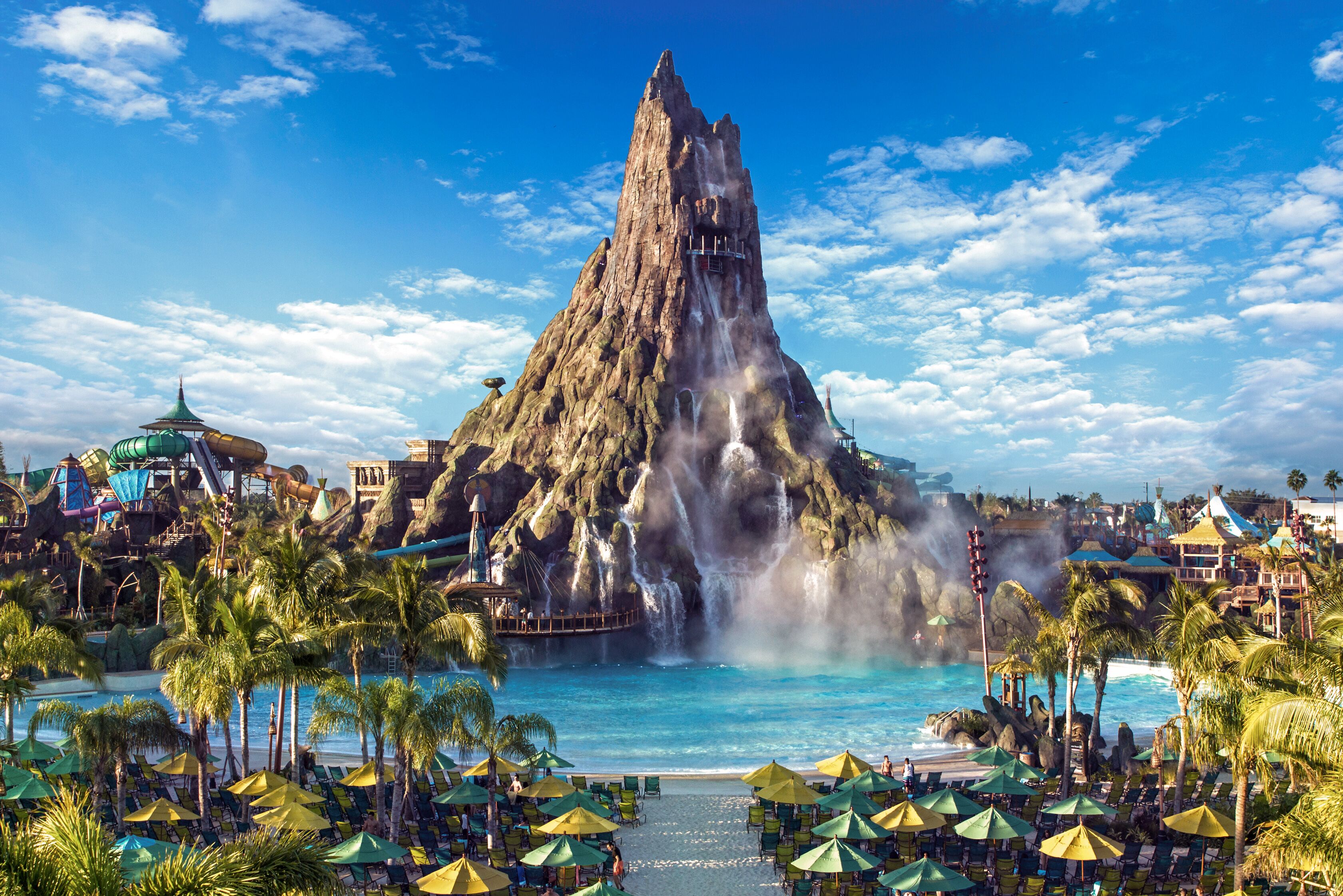 Ausblick auf dem Waturi Beach in Volcano Bay im Universal Studios Florida