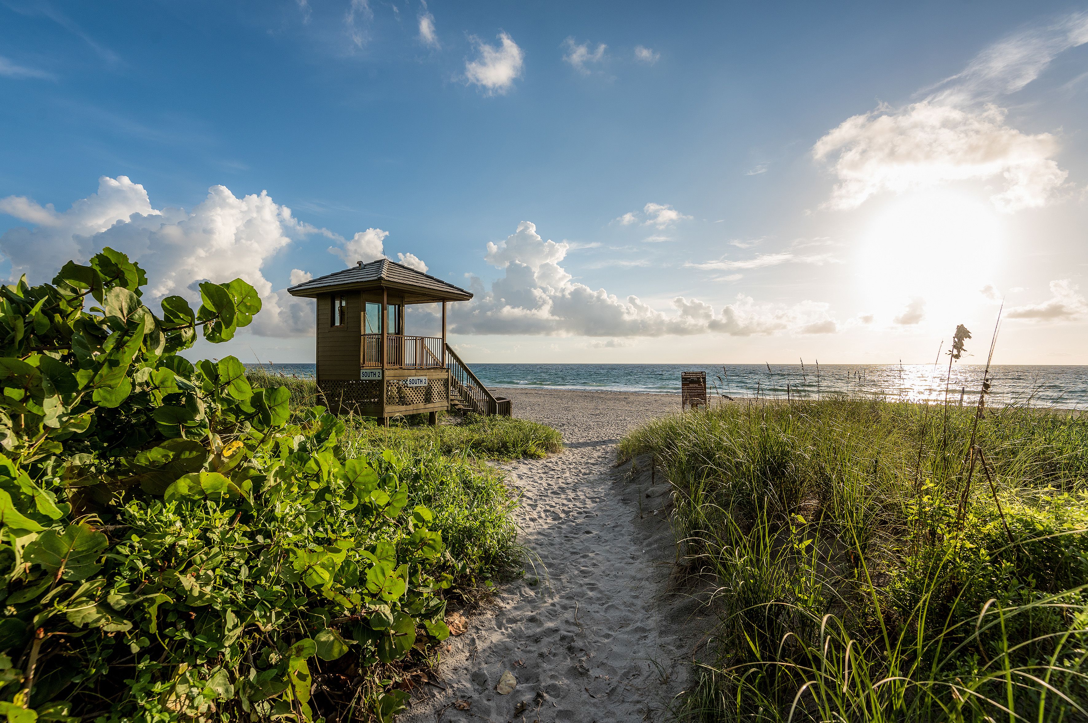 Blick auf den Delray Beach in Florida