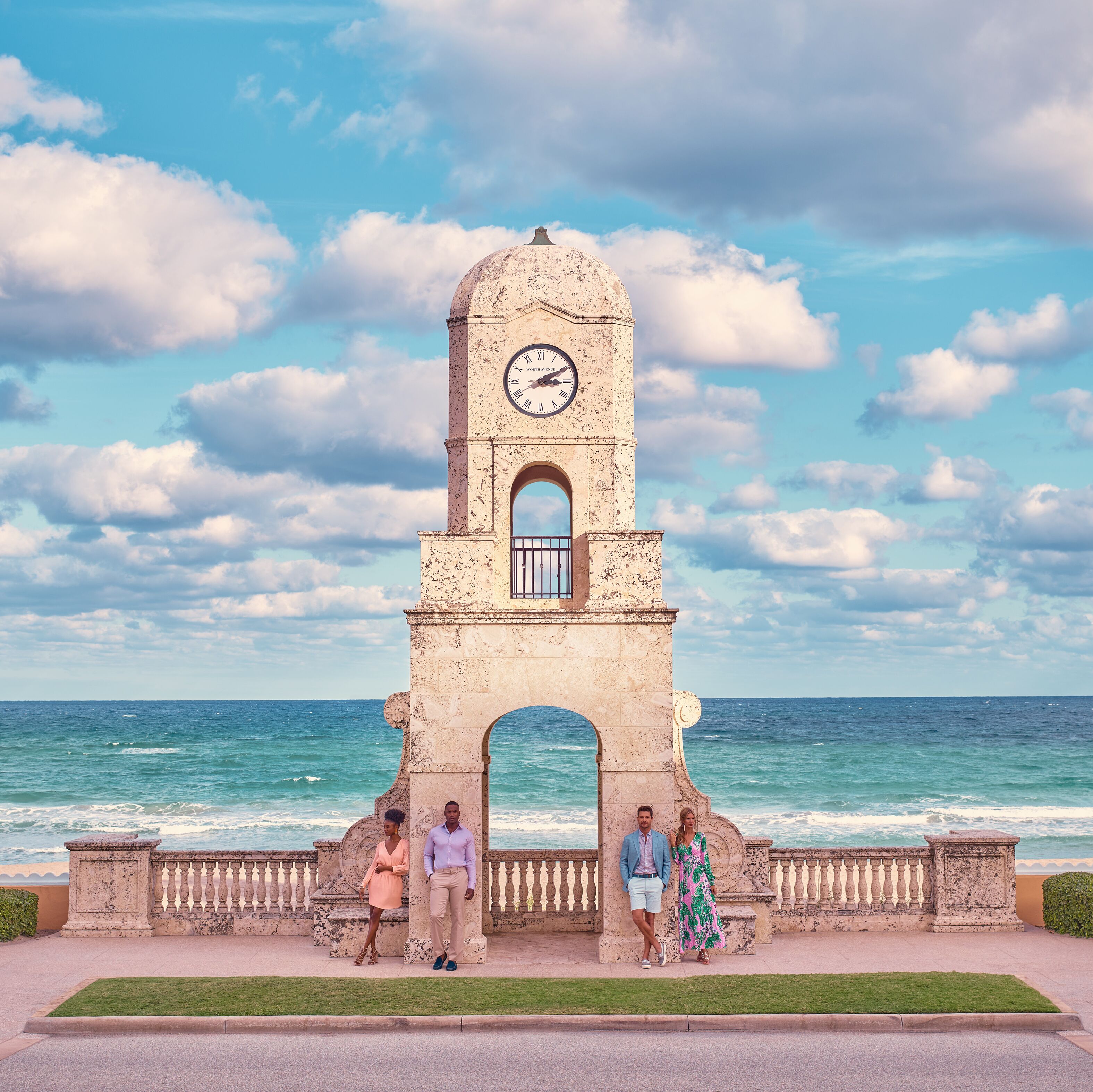 Der Clocktower ist ein Wahrzeichen des Ortes Palm Beach in Florida