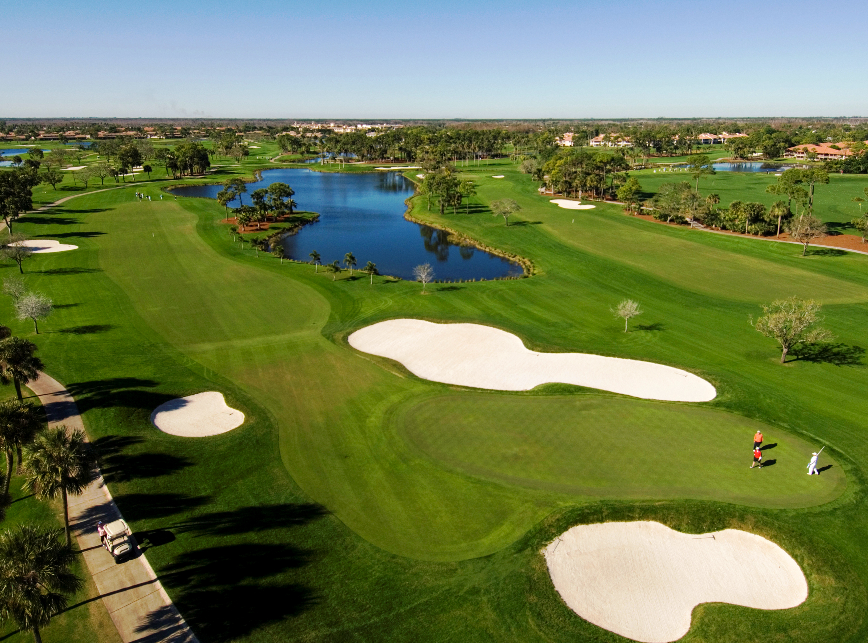 Blick auf den Golfplatz im PGA National Resort & Spa in Palm Beach