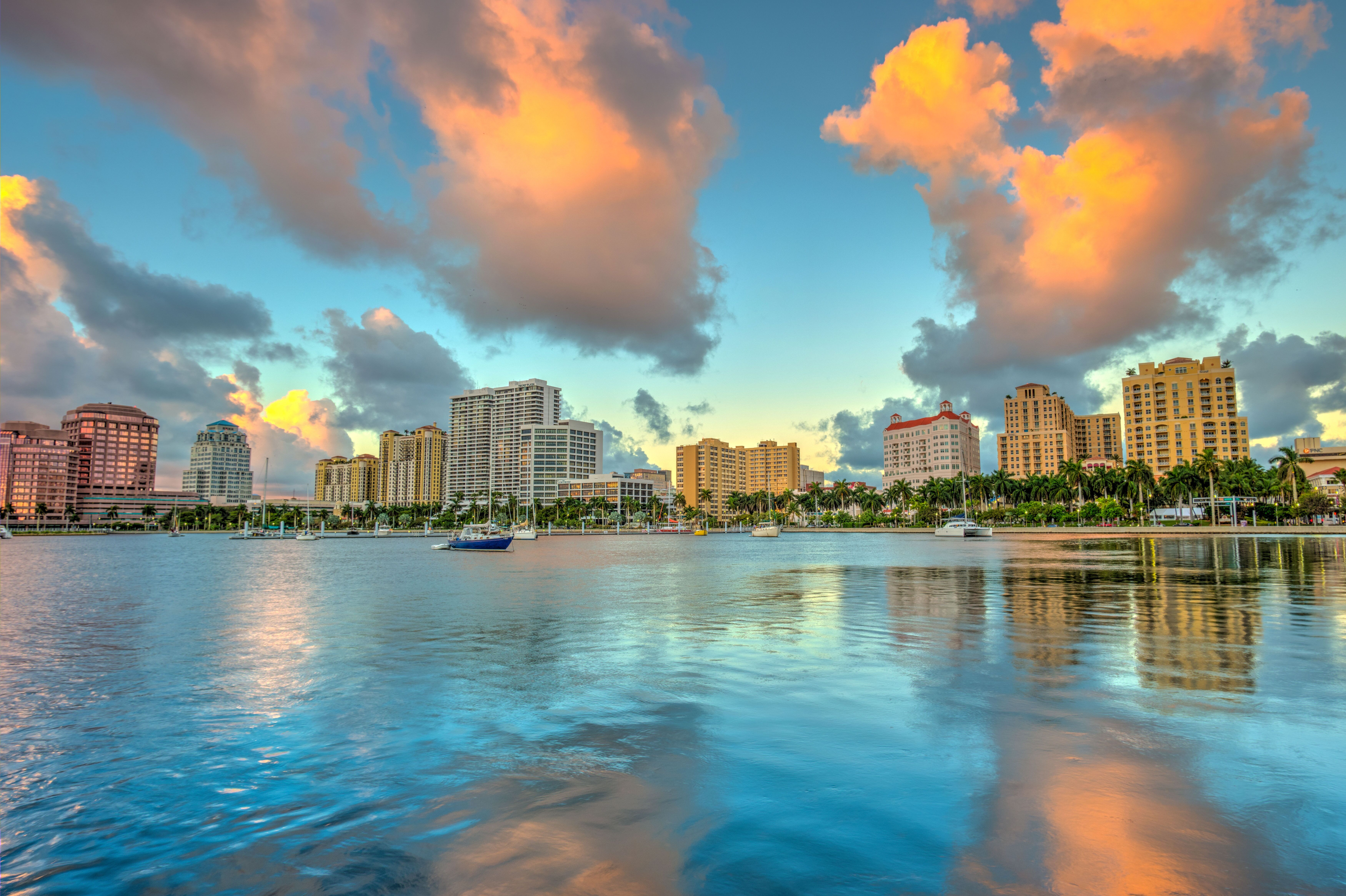 Farbenspiel über West Palm Beach