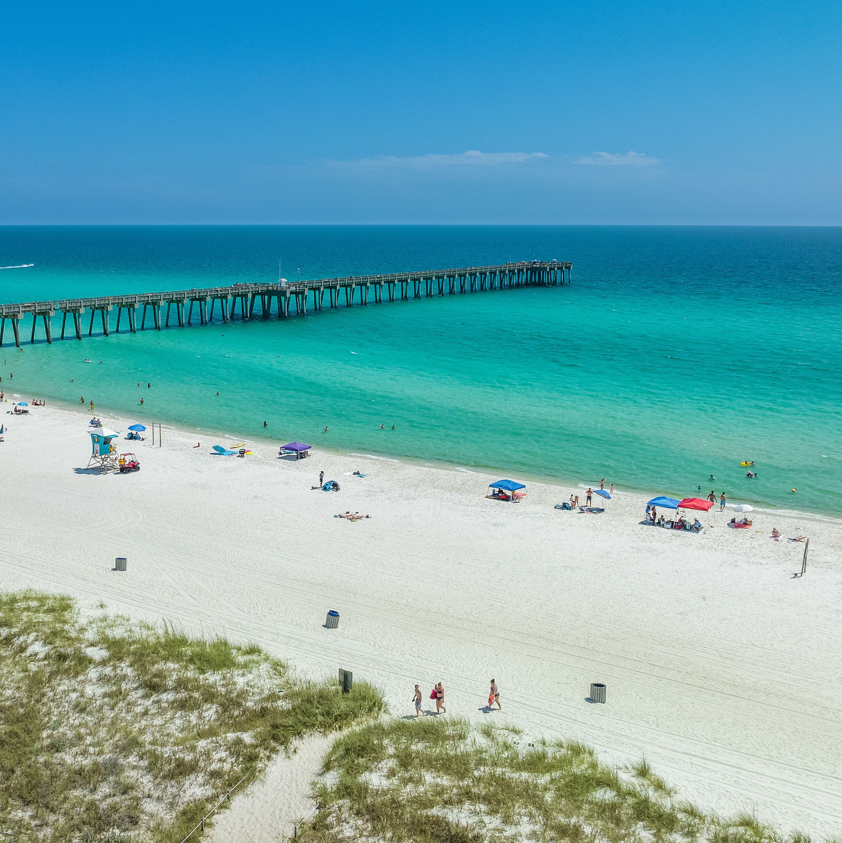 Blick auf den Pier von Panama City Beach
