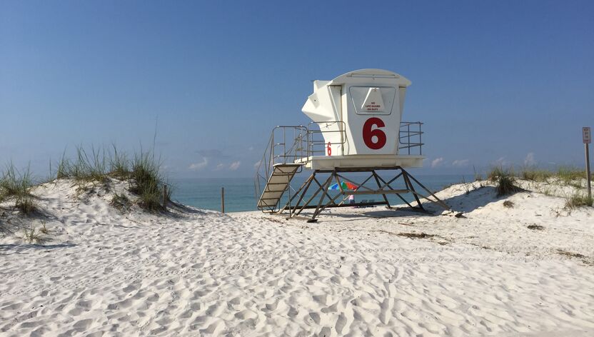 Ein Strandabschnitt von Pensacola Ein Strandabschnitt von Pensacola