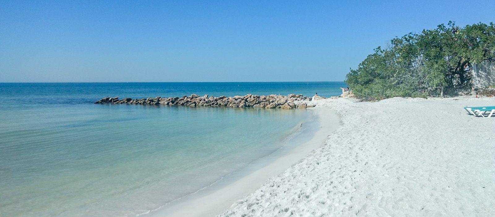 Ein Strandabschnitt in Sarasota