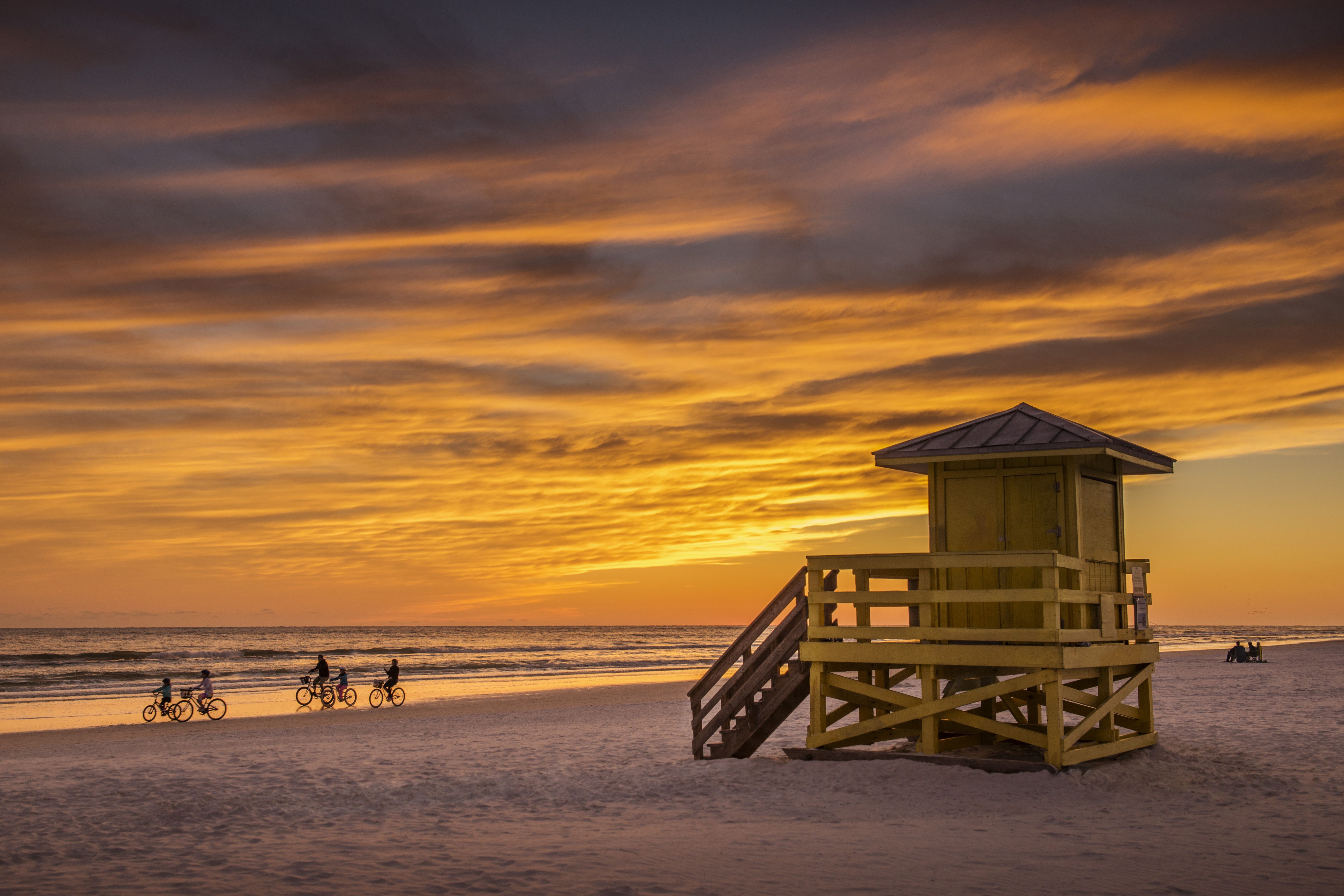 Eine Wasserrettungsstation am Siesta Key