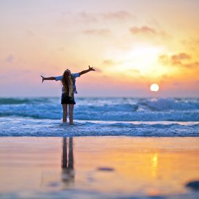 Sonnenuntergang am Strand