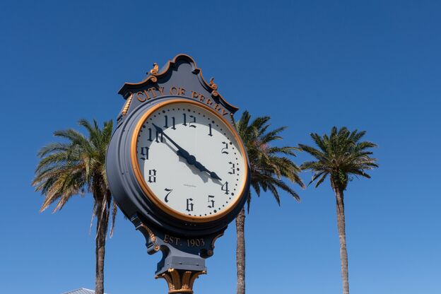 Straßenuhr in Perry, Florida Straßenuhr in Perry, Florida