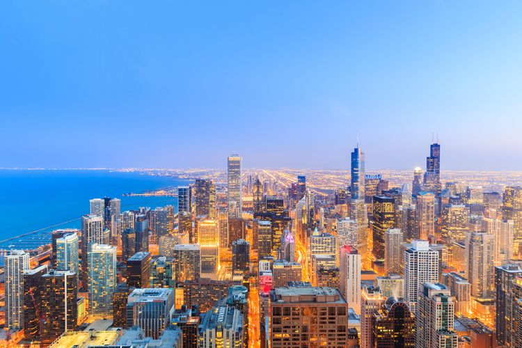 Chicago Skyline, Chicago, Illinois