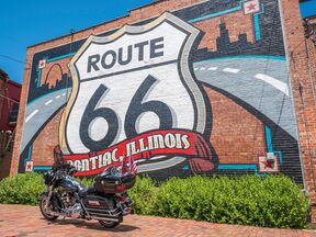 Auf der Route 66 in Pontiac