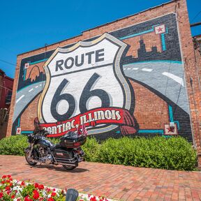 Auf der Route 66 in Pontiac