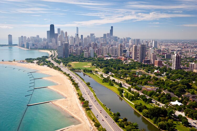 Die Skyline von Chicago