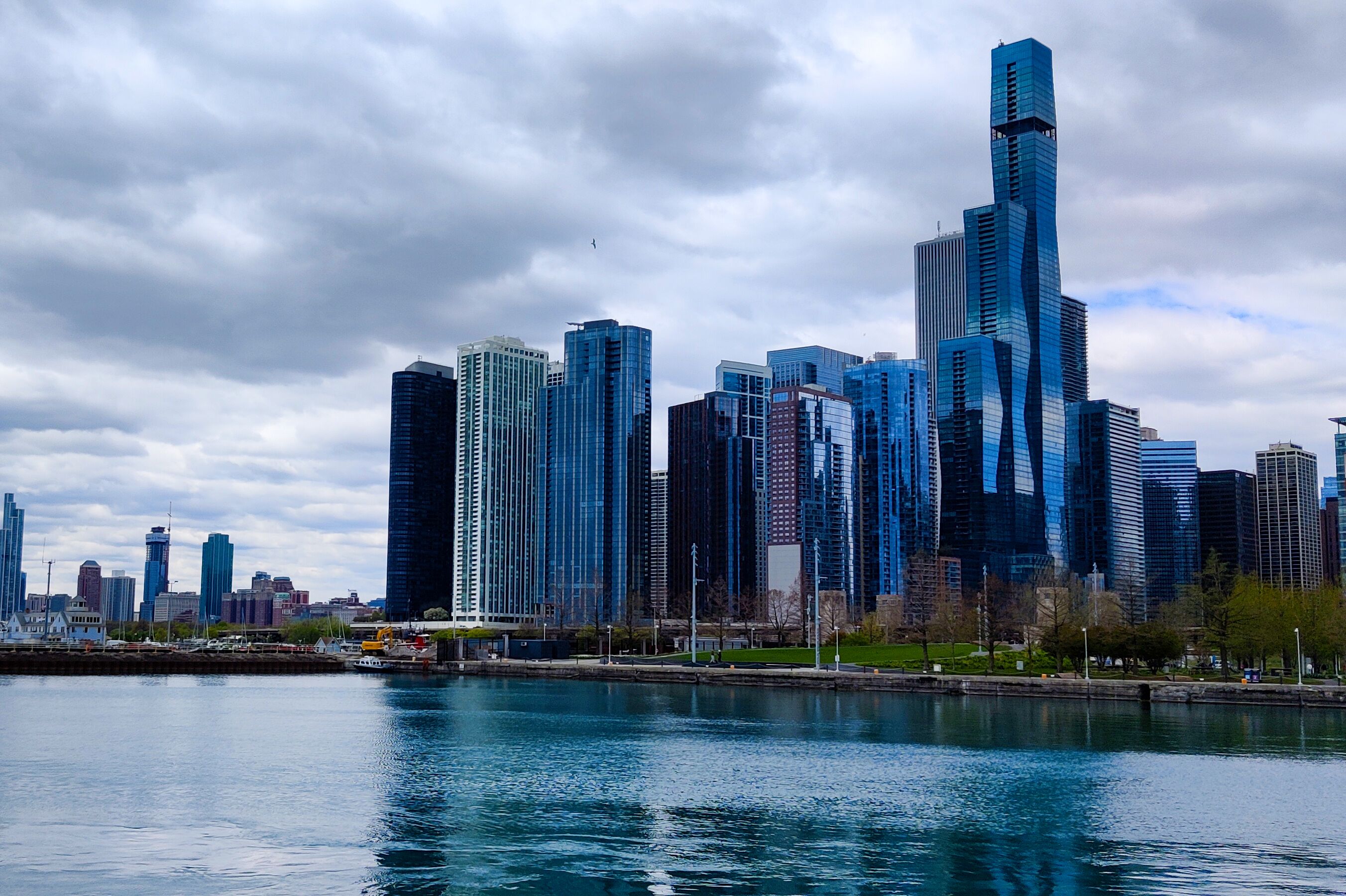 Blick auf Chicago's Skyline