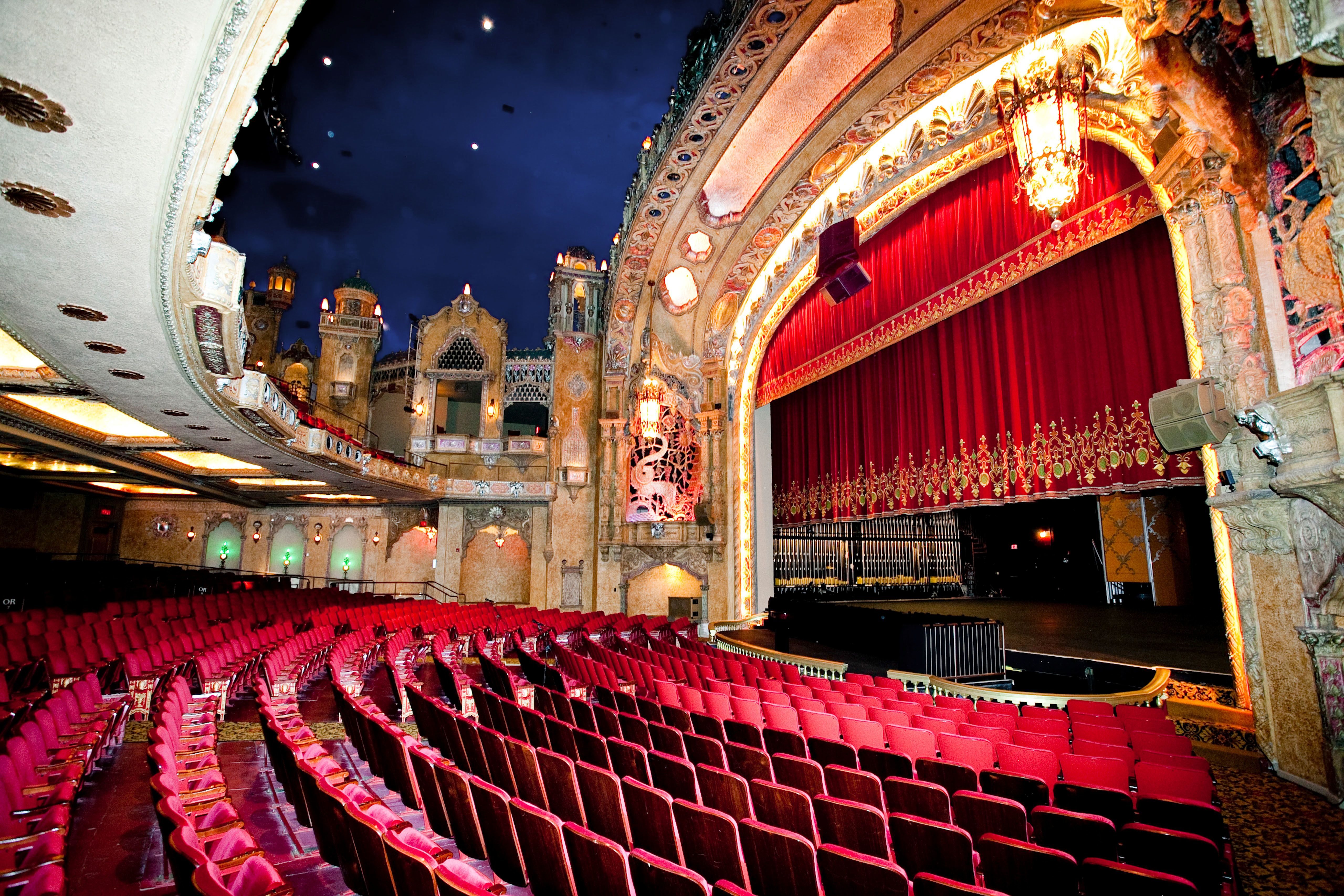 Einsicht in das Coronado Theatre in Illinois