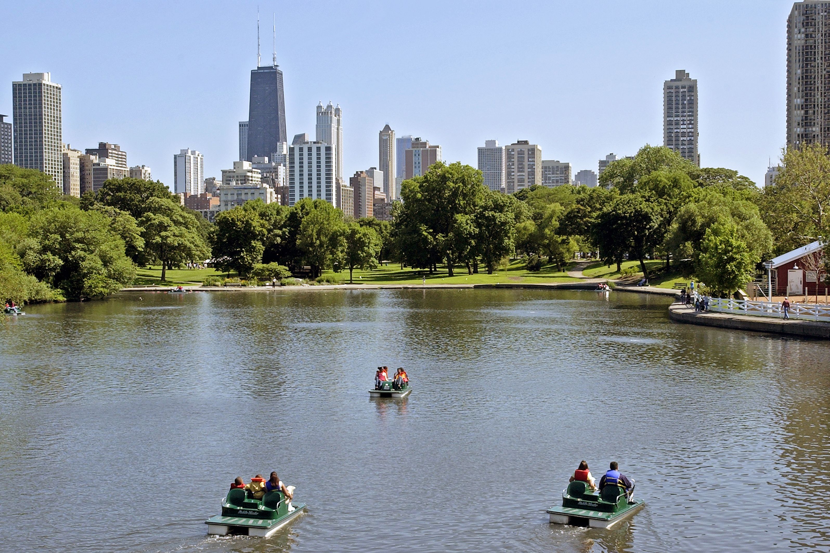 Tretboote im Lincoln Park