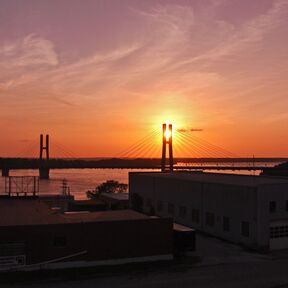 Abendstimmung am Mississippi