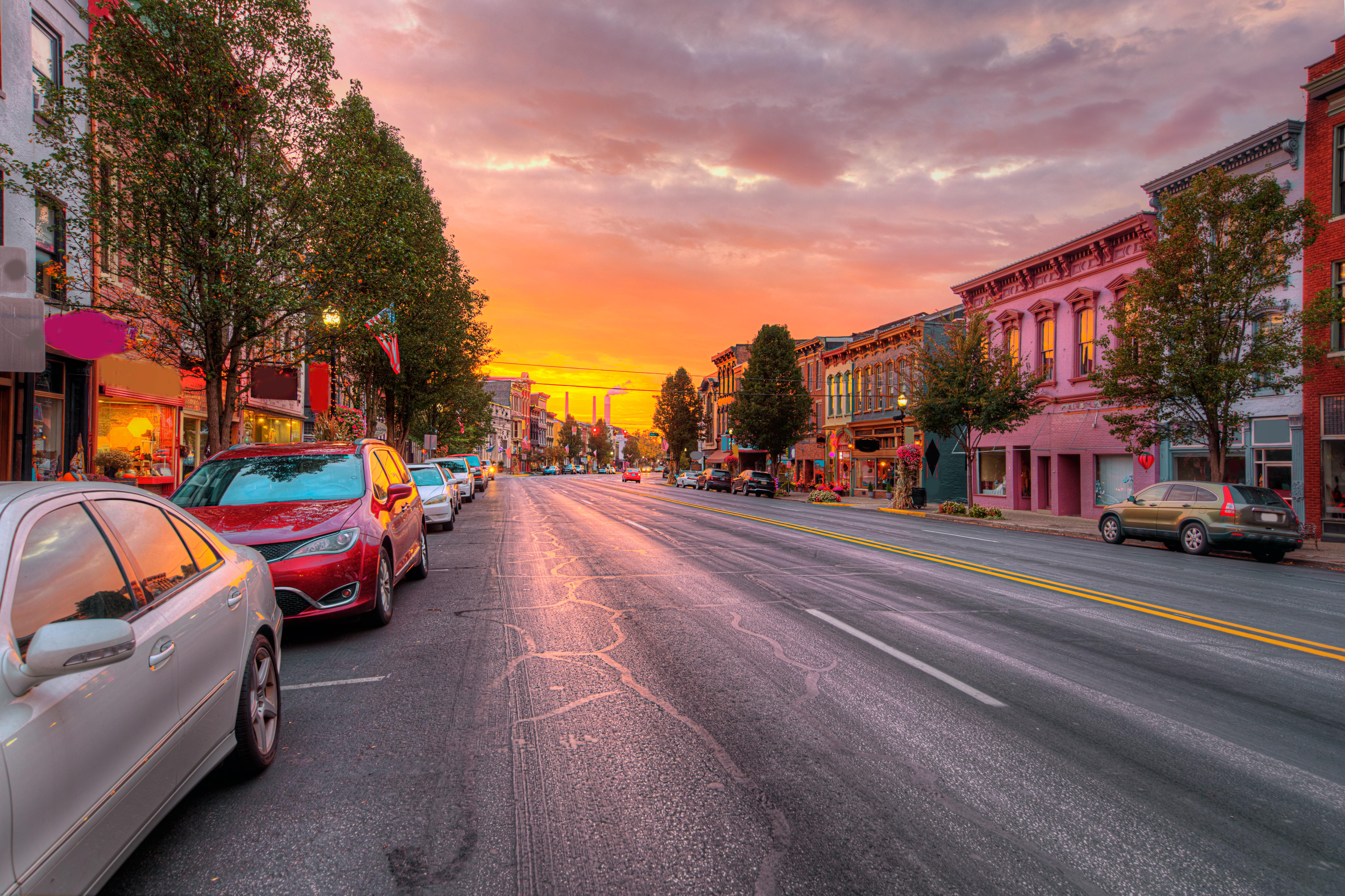 Sonnenuntergang in Madison