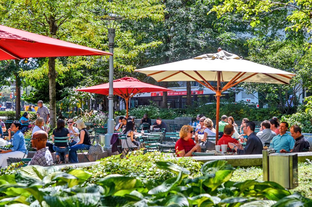 Entspannung im Campus Martius Park