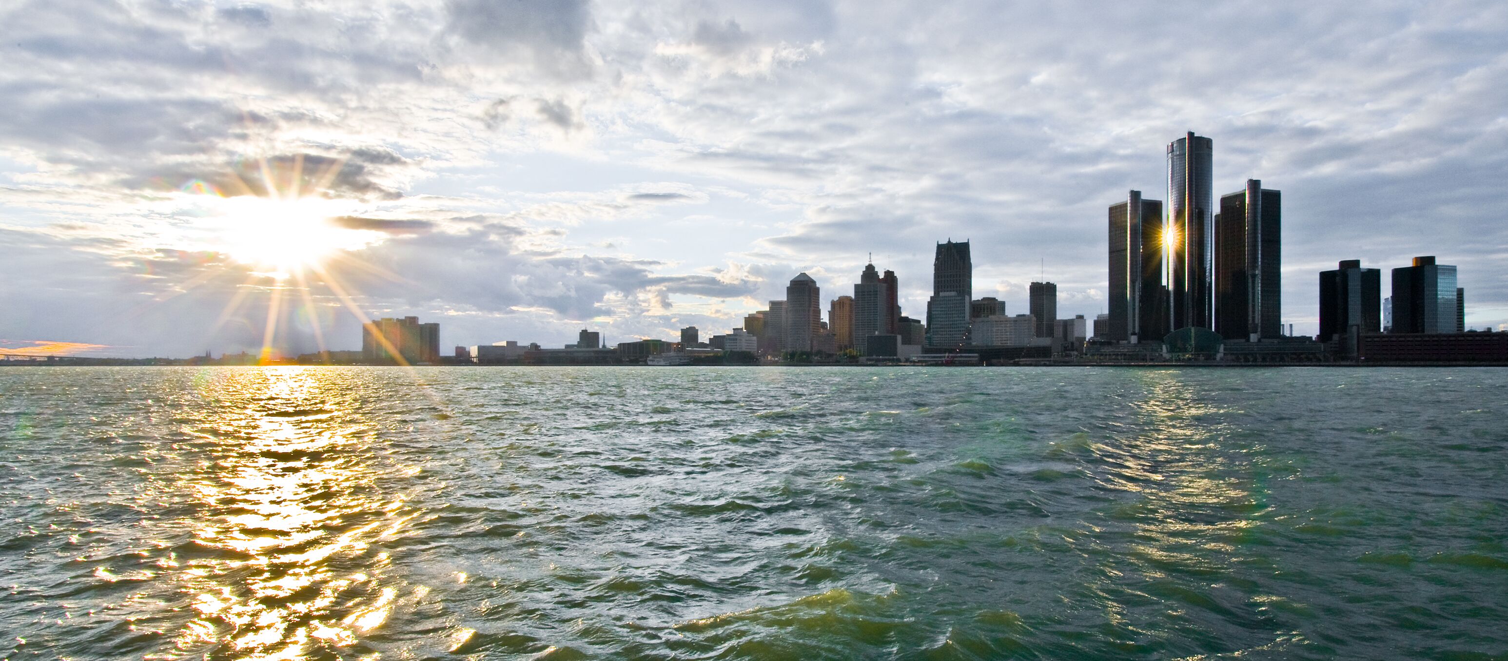 Die Skyline von Detroit