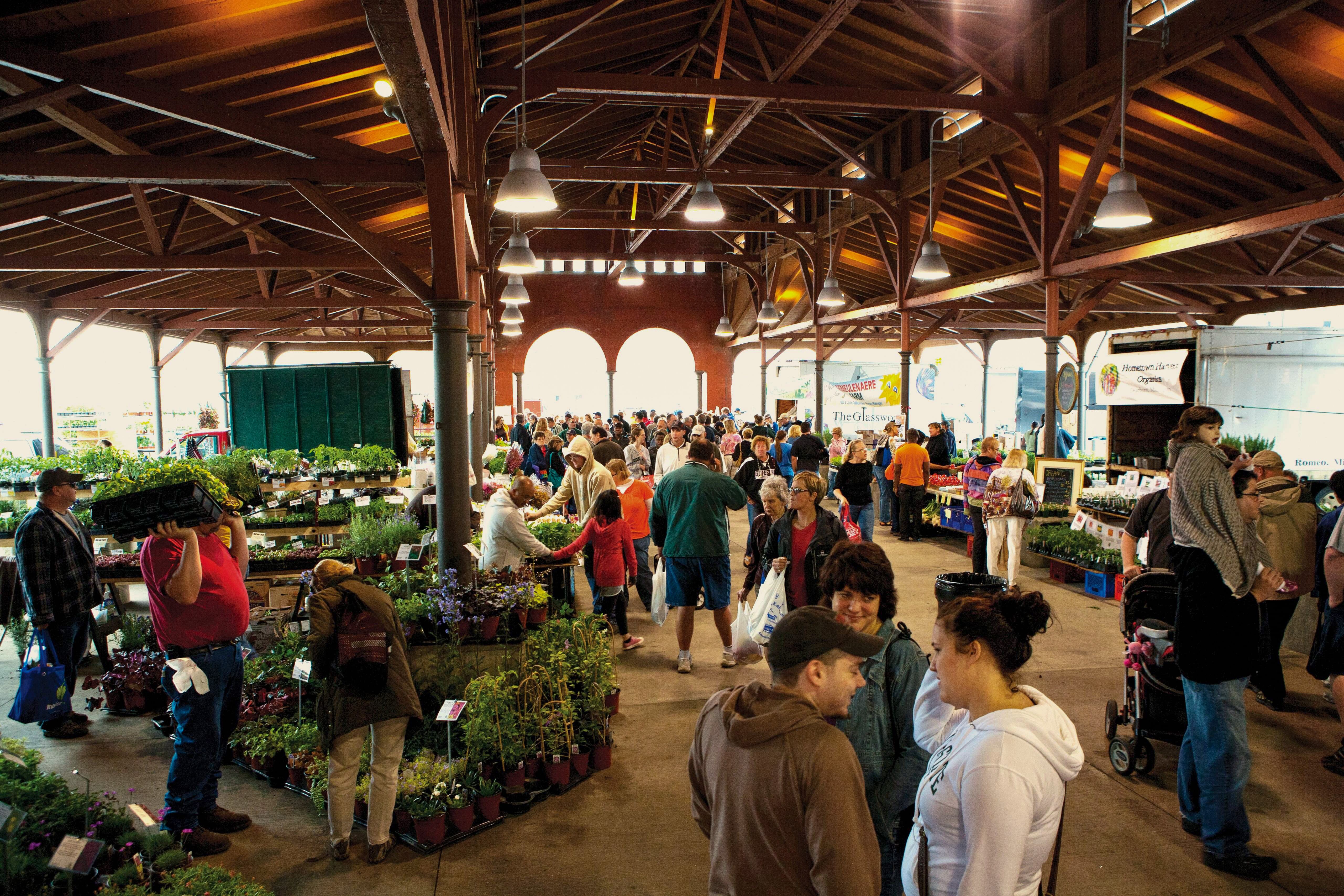 Historisches Stadtviertel Eastern Market in Detroit in Michigan