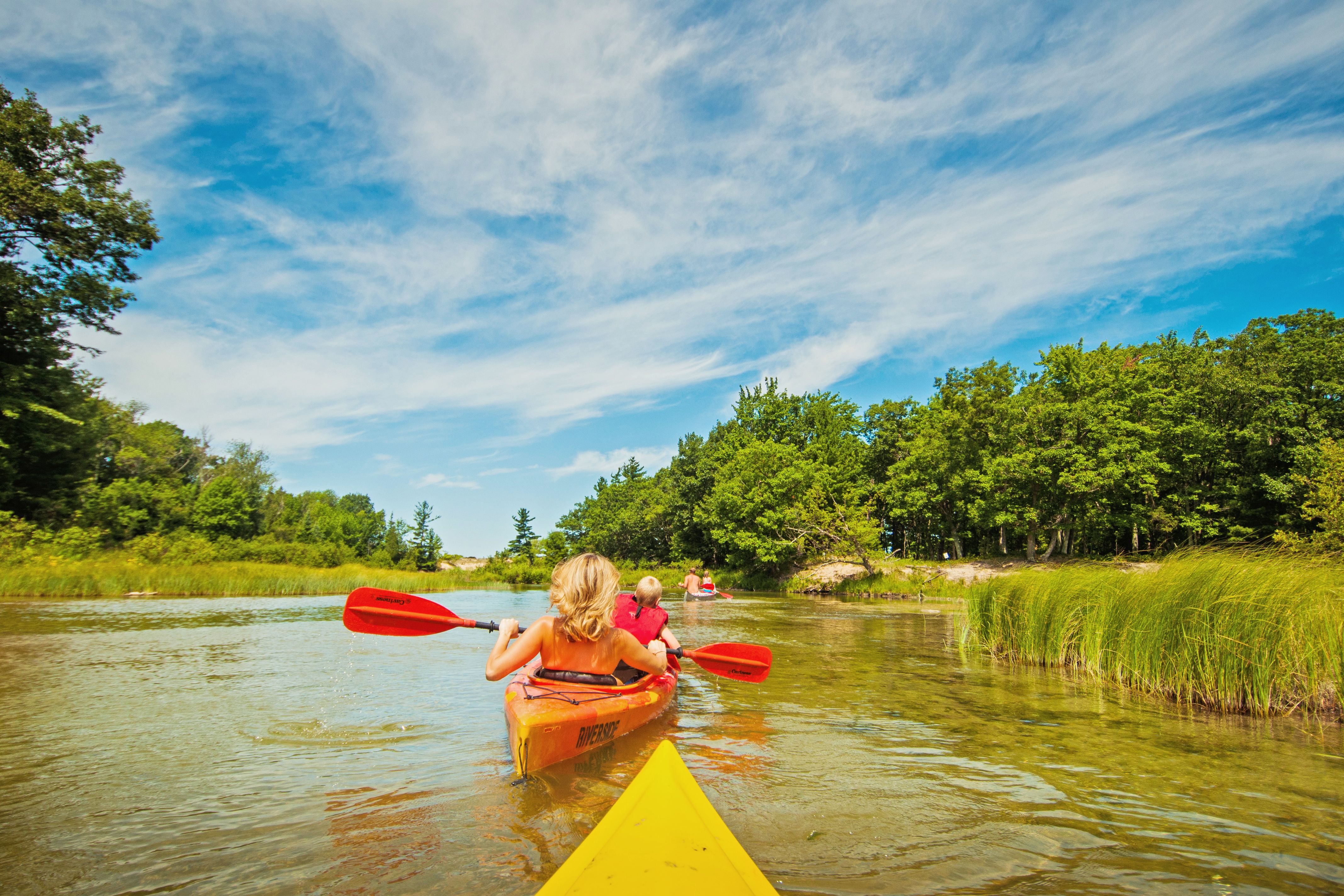 Kanutour in der Grand Traverse Bay
