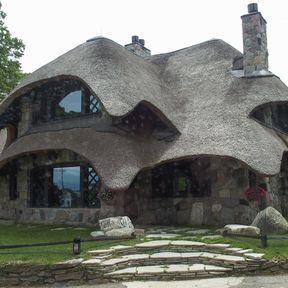 The Thatch House in Charlevoix des US-Bundesstaats Michigan