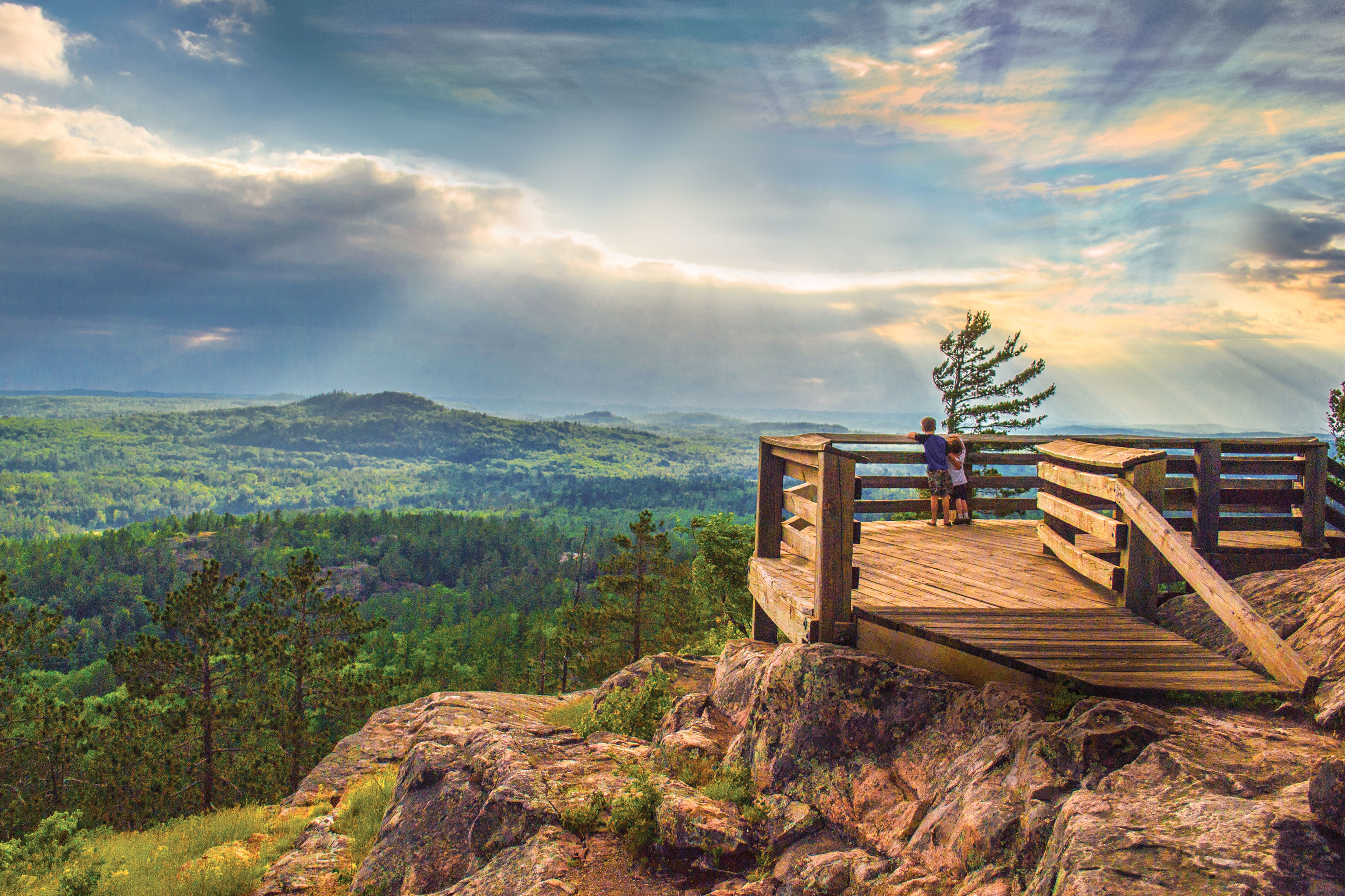 Der Sugarloaf Mountain Scenic Overlook in Marquette, Michigan