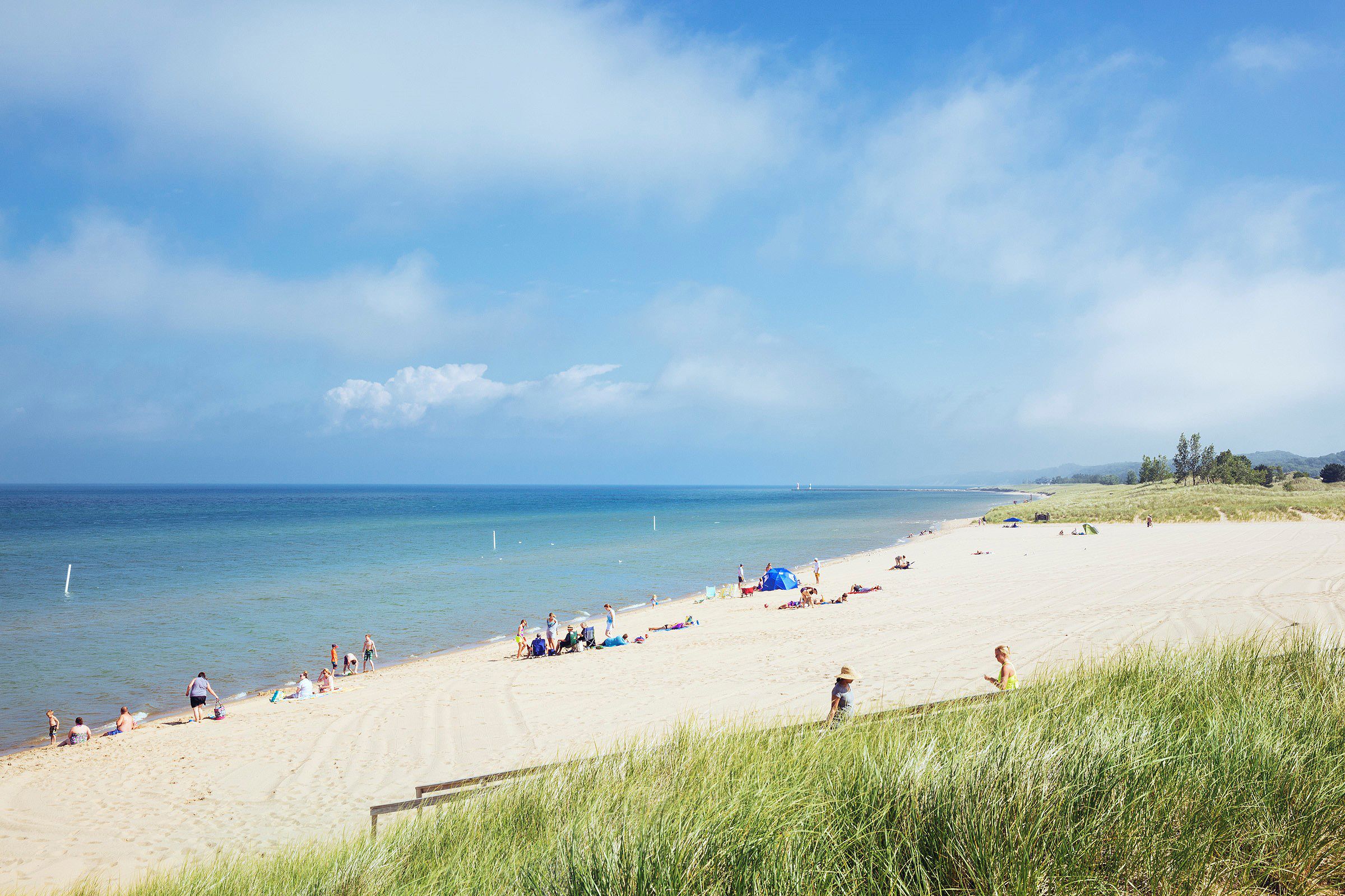 Der Oval Beach in Saugatuck, Michigan