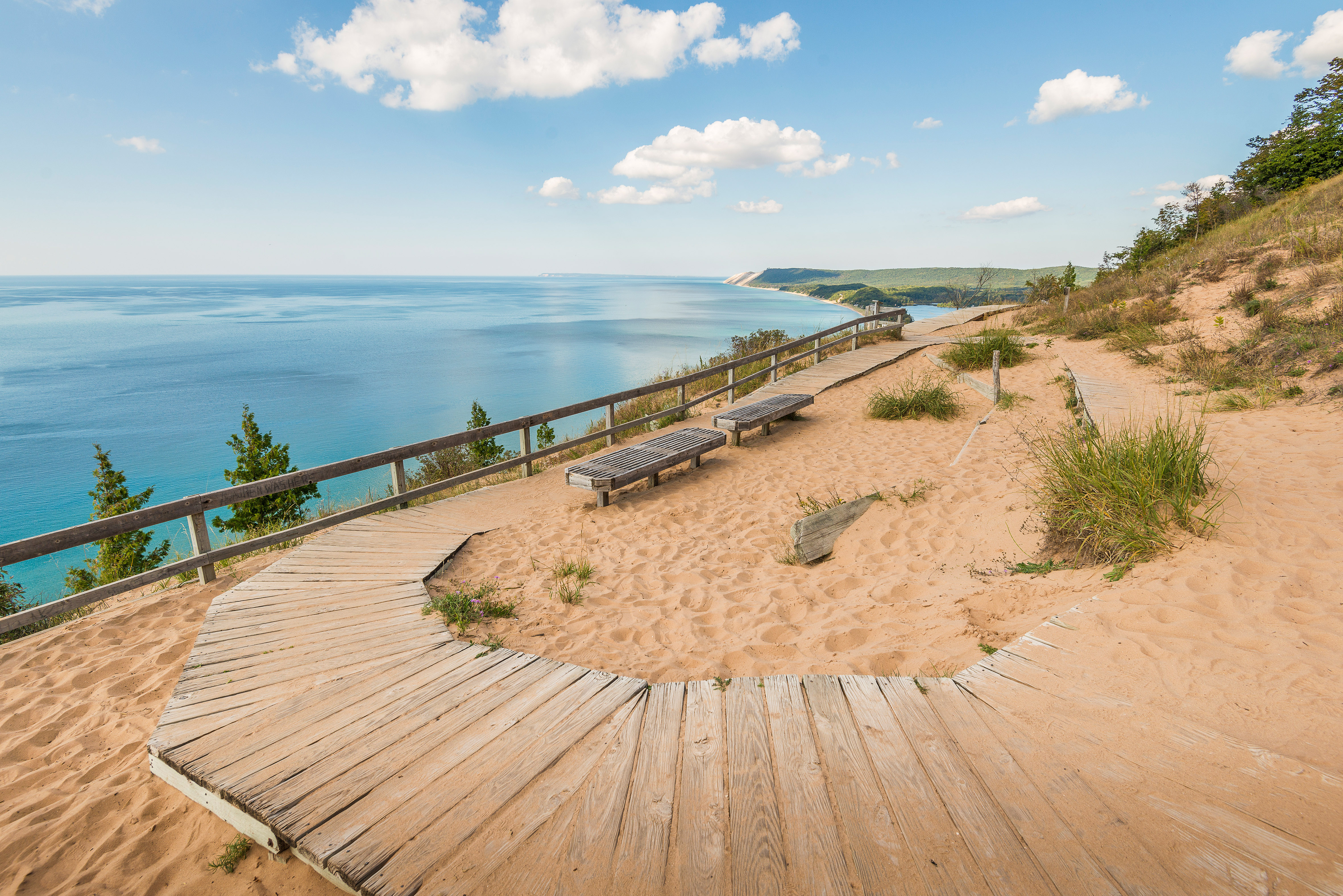 Ausblick vom Empire Bluff Trail in Michigan