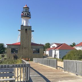 Das Great Lakes Shipwreck Museum am Whitefish Point im US-Bundesstaat Michigan