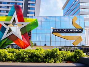 Die Fassade der Mall of America in Bloomington, Minnesota