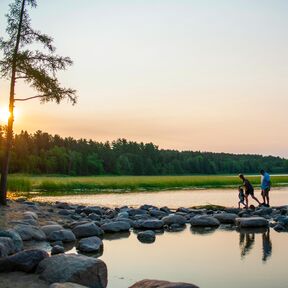 Schöner Itasca State Park in Minnesota