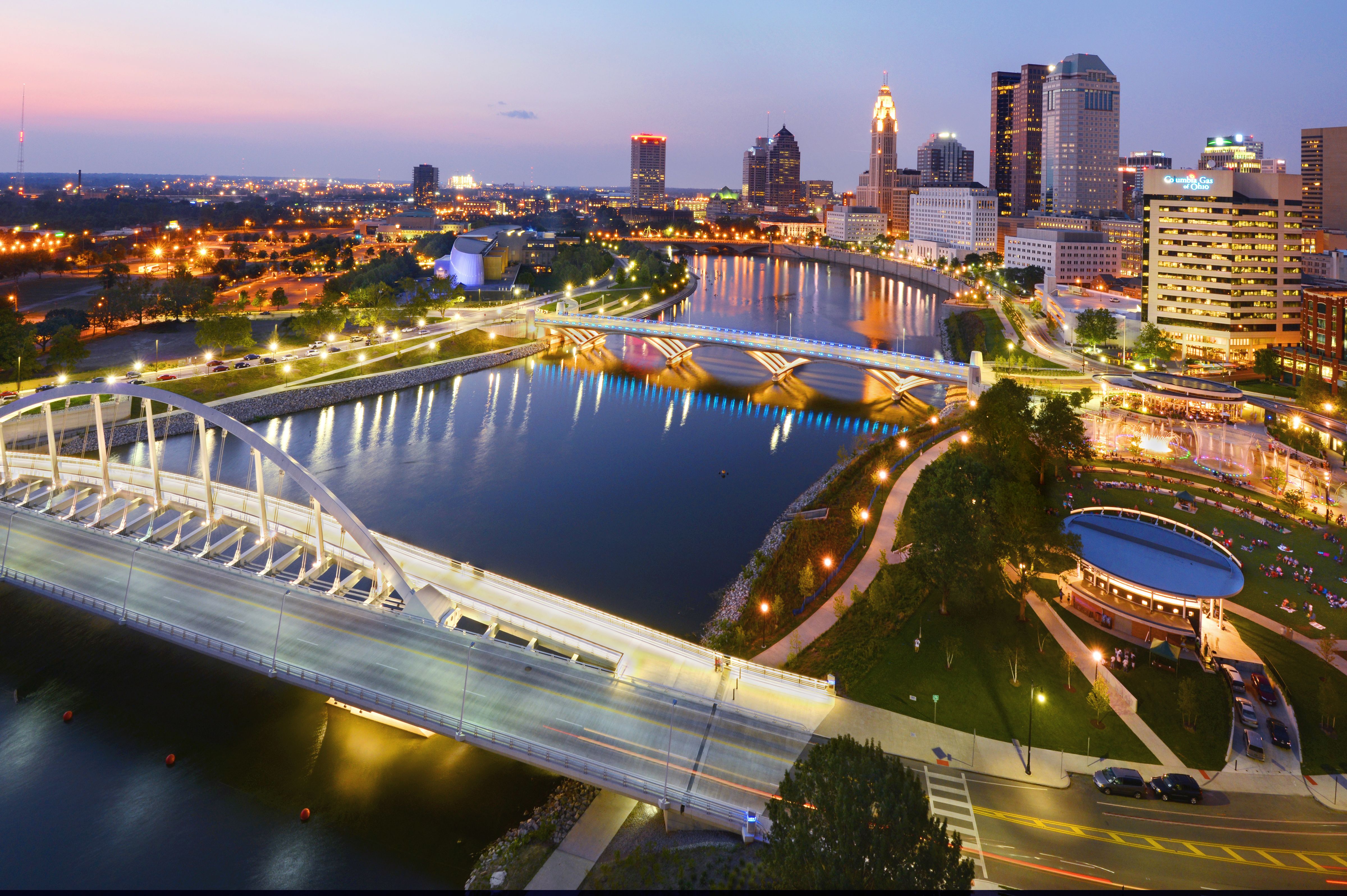 Scioto Mile Columbus Skyline